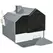 PawHut Hooded Cat Litter Tray with Scoop, Cat Litter Box with Drawer Pan, Handle, Deodorants, Hut Design, Front Entrance, 47 x 45 x 42cm - Grey - 1
