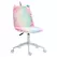 Vinsetto Fluffy Unicorn Office Chair with Mid-Back and Swivel Wheel, Cute Desk Chair, Rainbow Multi-Colored - 1