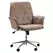 Vinsetto Office Desk Chair, Microfibre Vanity Chair with Height Adjustable, Armrest, Swivel Chair for Home, Coffee - 1