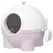 PawHut Large Cat Litter Box, with Scoop, Front Entrance, 53 x 51 x 48cm - Pink - 1
