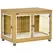 PawHut Dog Crate Furniture, Dog Cage End Table. with Soft Cushion, Double Door - Oak Tone - 1