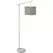 HOMCOM Metal Frame Floor Lamp with 350 Degree Rotating Lampshade, for Living Room and Bedroom, LED Bulb Included, Grey - 1