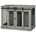 PawHut Dog Crate Furniture for Large Dogs, Double Dog Cage for Small Dogs, with Divider - Grey - 1