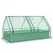 Outsunny Metal Planter Box with Cover, Raised Garden Bed with Greenhouse, for Herbs and Vegetables, Green and Dark Grey - 1