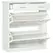 HOMCOM Narrow Shoe Storage with 2 Flip Drawers and Adjustable Shelves Shoe Cabinet Organizer for 12 Pairs of Shoes, White - 1