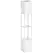 HOMCOM 156cm Floor Lamp Shelving Unit - White - 1