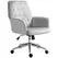 Vinsetto Linen Computer Chair with Armrest, Modern Swivel Chair with Adjustable Height, Light Grey - 1