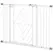 PawHut Pressure Fit Stair Gate Dog Gate w/ Auto Closing Door, Double Locking, Easy Installation, for 74-100cm Openings - White - 1