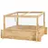 Outsunny 2-In-1 Wooden Greenhouse Planter Box - Natural - 1