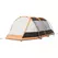 Outsunny Three-Man Camping Tent, with Two Rooms and Porch - Orange - 1