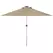 Outsunny 3m Parasol, with Solar-Powered LED Lights - Khaki - 1