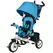HOMCOM 6 in 1 Kids Trike with Parent Handle, Canopy, 5-point Safety Belt, Storage, Footrest, Brake, for 1-5 Years, Blue - 1