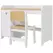 ZONEKIZ Kids Desk and Chair Set for 3-6 Years with Storage Drawer, Study Table and Chair for Children - White - 1