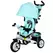 HOMCOM 6 in 1 Kids Trike with Parent Handle, Canopy, 5-point Safety Belt, Storage, Footrest, Brake, for 1-5 Years, Green - 1