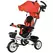 HOMCOM Metal Frame 6 in 1 Baby Push Tricycle with Parent Handle for 1-5 Years Old, Red - 1