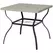 Outsunny Four-Seater Steel Garden Table, with Parasol Hole - Grey/Black - 1