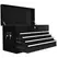 HOMCOM Steel Six Drawer Tool Storage Carry Chest, with Lock and Keys - Black - 1