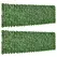 Outsunny 2-Piece Artificial Leaf Hedge Screen Privacy Fence Panel for Garden Outdoor Indoor Decor, Dark Green, 3M x 1M - 1