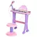 HOMCOM 32 Keys Kids Mini Electronic Keyboard Musical Instrument Educational Game Toy Children Grand Piano Stool Micropho - 1