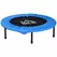 HOMCOM 38" Mini Fitness Trampoline Home Gym Yoga Exercise Rebounder Indoor Outdoor Jumper with Safety Pad, Support Up to 150 KG, Blue and Black - 1