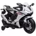 HOMCOM 6V Honda Licensed Kids Motorcycle w/ Music, Training Wheels - White - 1