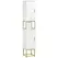 kleankin Narrow Bathroom Storage Cabinet, Freestanding Tallboy Storage Unit with Adjustable Shelf, 2 Doors and Steel Base, Slim Corner Organizer, White - 1