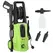 DURHAND 1800W High Pressure Washer, 150 Bar Pressure, 510 L/h Flow, High-Performance Portable Power Jet Wash Cleaner Green - 1