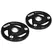 SPORTNOW Two 5kg Olympic Weight Plates, Tri-Grip Rubber-Coated Barbell Weights, with 5cm Holes, for Home, Gym, Office - 1