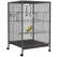 PawHut Bird Cage, Budgie Cage, with Rolling Stand, for Small Birds - Grey - 1