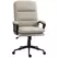 Vinsetto Office Chair, PU Leather Computer Desk Chair Office Chair with Adjustable Height and Swivel Rolling Wheels for Work Study, Light Grey - 1