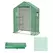 Outsunny Greenhouse Cover Replacement Walk-in PE Hot House Cover with Roll-up Door and Windows, 140 x 73 x 190cm, Green - 1