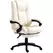 Vinsetto PU Leather Office Chair, Swivel Computer Chair with Footrest, Wheels, Adjustable Height, Cream White - 1