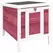 PawHut Wooden Rabbit Hutch 51 x 42 x 43 cm, Red - 1