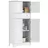 HOMCOM Multi-Storage Freestanding Kitchen Cabinet - White - 1