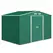 Outsunny 9 x 6ft Metal Garden Shed, Outdoor Storage Tool House with Ventilation Slots, Foundation Kit and Lockable Double Doors, Green - 1