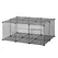 PawHut Pet Playpen DIY Small Animal Cage Metal Fence with Door, 22 Pieces, for Bunny Chinchilla Hedgehog Guinea Pig - 1