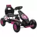 HOMCOM Kids Pedal Go Kart, with Adjustable Seat, Inflatable Tyres - Pink - 1