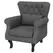 HOMCOM Chesterfield-Style Accent Chair - Grey - 1