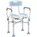 HOMCOM Aluminium Shower Chair, with Padded Seat - Light Blue - 1