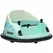 AIYAPLAY 360° Rotation Kids Bumper Car, 12V Waltz Car with Remote Control, Dual Joystick, Music, Lights, Green - 1