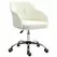 HOMCOM 46-56 cm Teddy Fleece Office Chair - Cream - 1