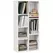 HOMCOM Seven-Cube Bookcase - White Wood Effect - 1