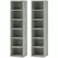 HOMCOM Set of Two 102 CD Storage Units - Cement Grey - 1