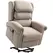 HOMCOM Velvet-Feel Electric Riser Recliner Chair - Khaki - 1