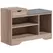 HOMCOM Multi-Compartment Shoe Bench, with Seat - Grey - 1