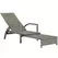 Outsunny Reclining Rattan Lounger, with Extending Footrest - Grey - 1