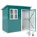 Outsunny 7 x 4ft Galvanised Steel Garden Shed, with Lock and Gloves - Green - 1