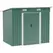 Outsunny 7 x 4ft Outdoor Storage Shed with Foundation Kit, Lean to Metal Garden Shed for Log, Rubbish Bin, Tool, Lawnmower, Bike, Patio and Lawn Use, Green - 1