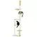 PawHut 230-250cm Floor-to-Ceiling Climbing Cat Tree Tower - Beige - 1