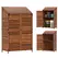 Outsunny 103.5 x 59 cm Wooden Garden Shed - Brown - 1